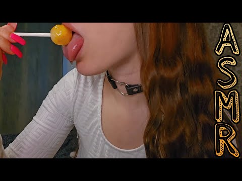 ASMR° messy lollipop licking