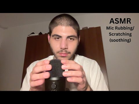 ASMR Gentle Mic Rubbing/ Scratching + Rambling (soothing)