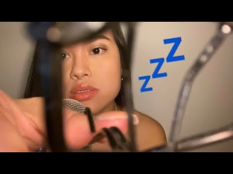 ASMR: Curling Your Eyelashes + Applying Mascara On You (with Gum Chewing / Snapping)
