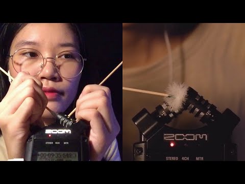 ASMR Ear Cleaning / Ear Picking with Zoom H4n Pro (NO TALKING)