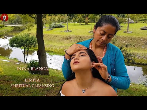DOÑA BLANCA - Spiritual cleansing (limpia) - Massage, soft sounds, ASMR