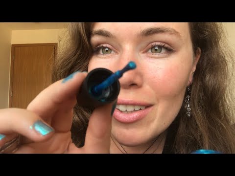ASMR Roleplay Painting Nails (Personal attention, whisper ramble, hand movements, etc)