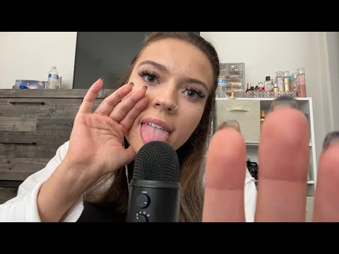 ASMR| NO TALKING HIGH VOLUME- FAST AND WET& SLOW MOUTH SOUNDS/ DRY FAST & SLOW MOUTH SOUNDS
