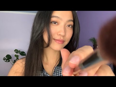 ASMR Face Brushing & Head Massage, Helping You Release Stress  💆🏻‍♀️ (hypnotic visual triggers)