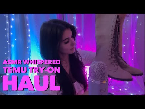 ASMR Try-On Haul from Temu (Whispered)