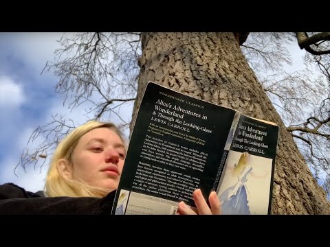 ASMR Reading Alice in Wonderland in the Park :)