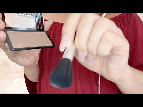 ASMR Doing Your Makeup in 1 Minute *fast* ♡