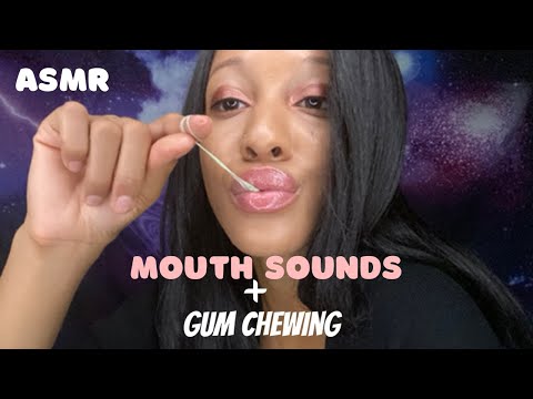 ASMR 💦 WET AND DRY MOUTH SOUNDS TO HELP YOU SLEEP | GUM CHEWING 🖐 HAND MOVEMENTS