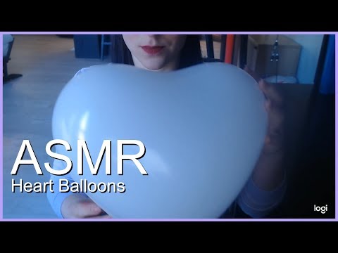 ASMR Blowing up and Kissing Heart Balloons