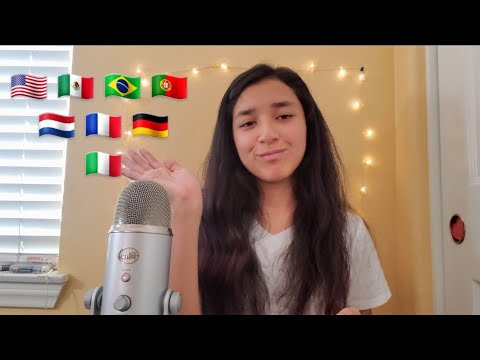 ASMR Introducing myself in Different Languages