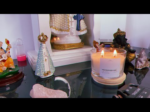 ASMR - Tour pelo meu altar 💛