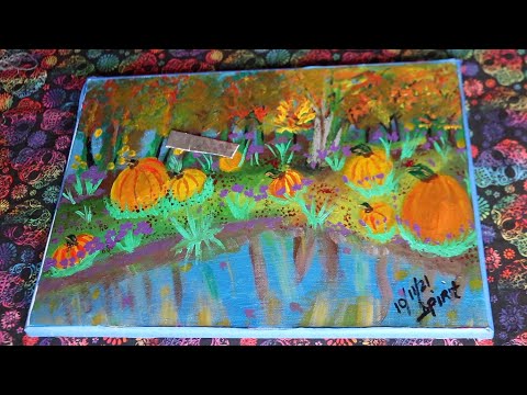 Scratching Tapping Pumpkin Patch Picture ASMR Chewing Gum Sounds