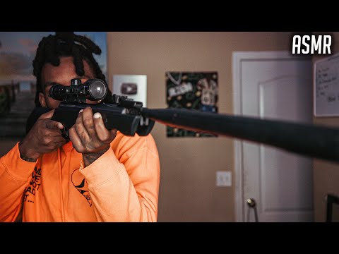 ASMR With a SNIPER RIFLE For SLEEP And RELAXATION