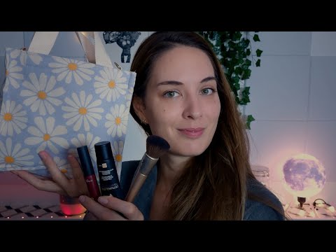 ASMR | Doing My MakeUp Early In The Morning | Make Up Application | Tapping | Brushing (Soft Spoken)