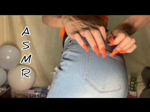 ASMR | ripped jean scratching + belt sounds | no talking
