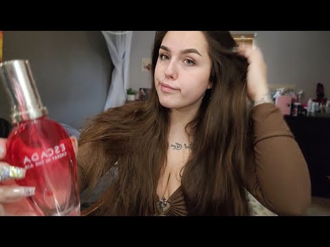 ASMR- Perfume & Cologne Bottle Tapping! (Glass Sounds & Whispering)