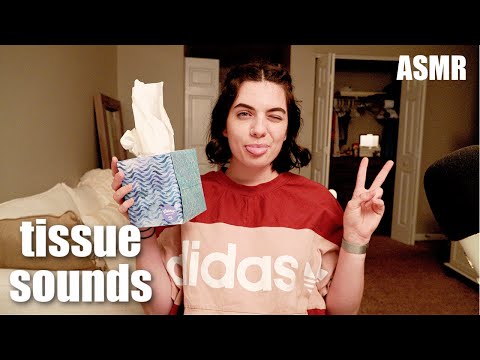 ASMR | tissue sounds, ripping, tapping and ruffling | ASMRbyJ