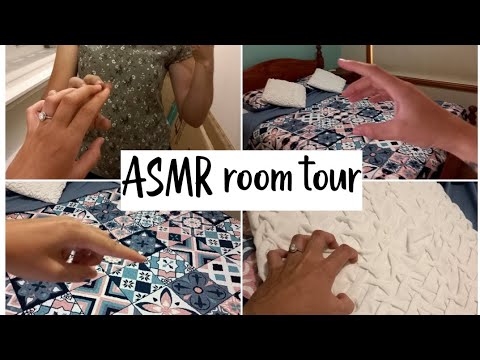 ASMR room tour - camera tapping & scratching (watch till the end for some clothes scratching)
