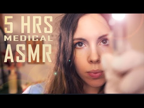 ASMR - 5 Hrs Of The BEST Medical & Personal Attention ASMR (Nurse, Dr,Cranial Nerve, Scalp Check ..)