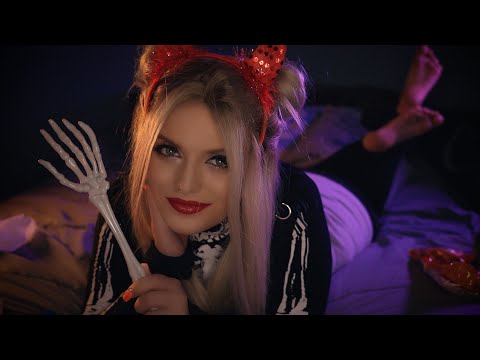 Girlfriend Tingly Halloween Date Roleplay | ASMR - Personal Attention, Face Touching