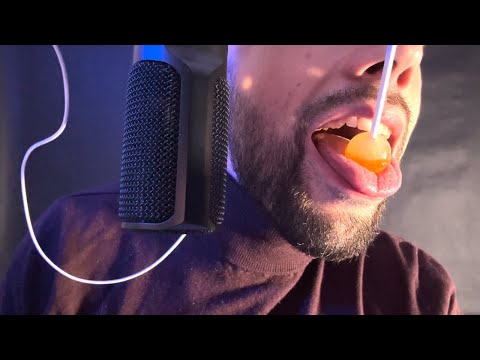 MAN EATING A LOLLIPOP | ASMR