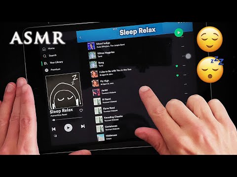 ASMR What’s on my Sleep & Relax Playlist? | iPad Tapping Show & Tell