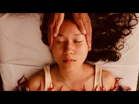 [ASMR] Real Person Reiki + Gua Sha Head & Face Massage, Emotional Freedom Technique & Meditation