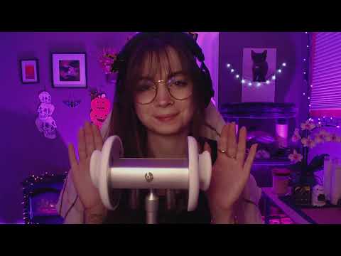 ASMR to relax: slow, gentle ear cupping and mic blowing (no talking)