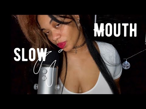 ASMR WET💋💦MOUTH SOUNDS  / SOFT WHISPERING