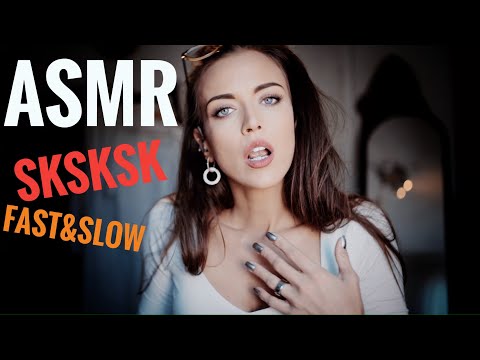 ASMR Gina Carla 🤫 Fast&Slow SKSKSK! With A Little Surprise!