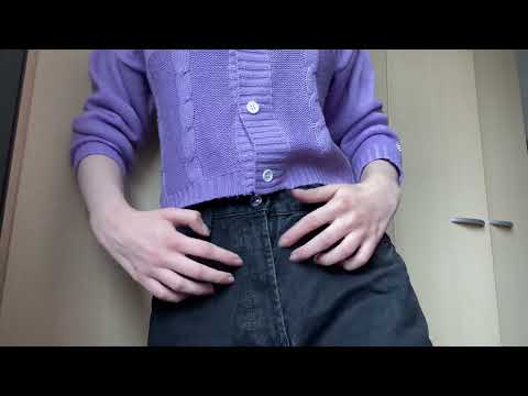 ASMR fast jeans scratching