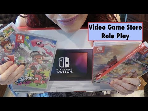ASMR Game Store Role Play.  Nintendo Switch.  Whispered