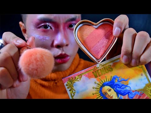 ASMR Full Face on Yo Screen: GUCCI Powder, Too Faced, Lime Crime [Korean Makeup Roleplay]