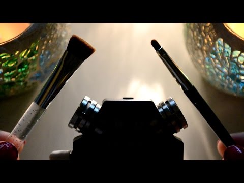 ASMR Intense Mic Brushing & Scratching with Small Brushes . Whispering . Close Up Sounds & Visuals