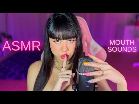 ASMR! 👄 MOUTH SOUNDS and INAUDIBLE 💕