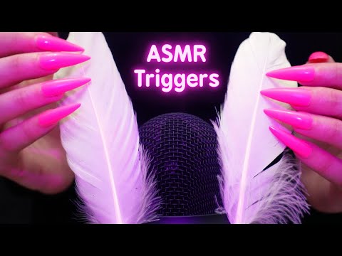 ASMR Scratching , Tapping & Massage with DIFFERENT Mics , Items & Nails 💗 No Talking for Sleep 😴 4K