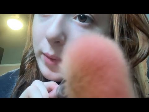 Helping you sleep ASMR (Personal attention, brushing, tapping)