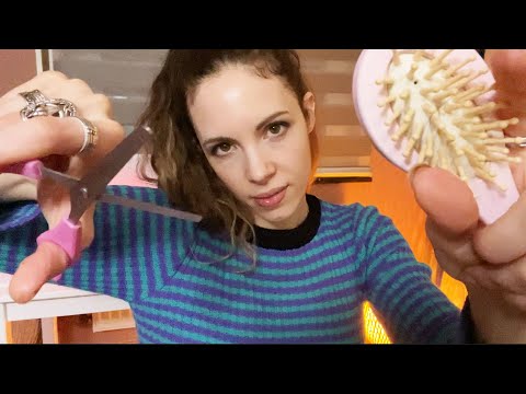 ASMR - Mildly Rude Chaotic Hairdresser Cuts And Colors Your HAIR
