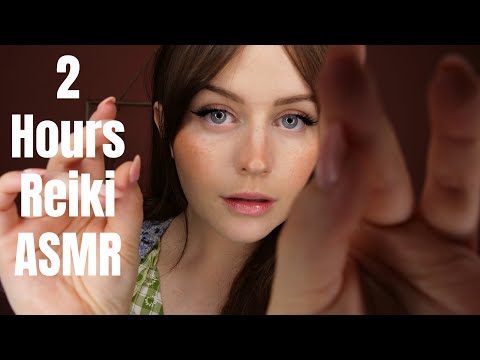 ASMR 2 HOURS Personal Attention Reiki & Face Touching Compilation