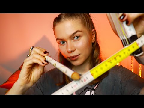 ASMR coloring Your Face (Pencil & Ruler) Personal Attention