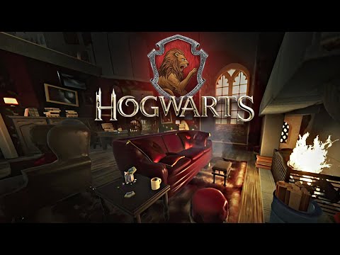 Gryffindor Common Room 3D Ambience Virtual Tour ◈ Walking inside Hogwarts ◈ Harry Potter ASMR