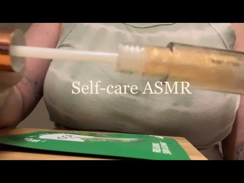 Soft and gentle self-care themed ASMR for sleep | no talking, lipgloss pumping, skincare sounds