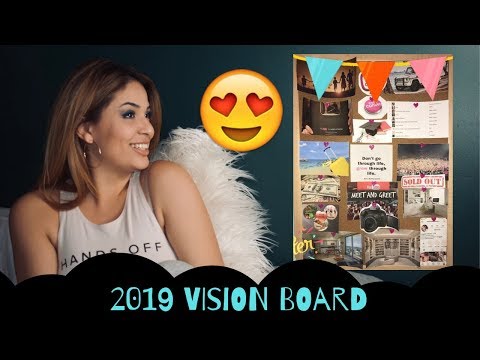 2019 Vision Board  (DIY + Tips on how to stay Inspired)