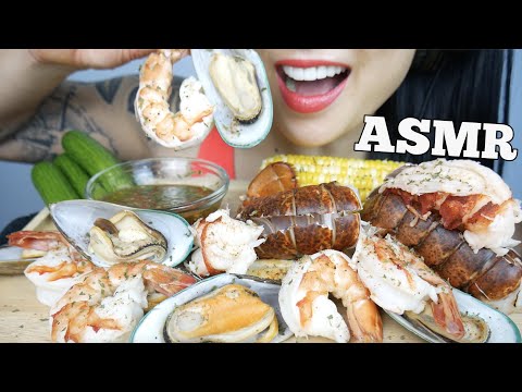 ASMR SEAFOOD BOIL + THAI SPICY SEAFOOD SAUCE (EATING SOUNDS) NO TALKING | SAS-ASMR