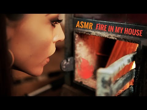 ASMR Gina Carla 🔥 Fire Sounds Inside My House! Swiss Style Heat!