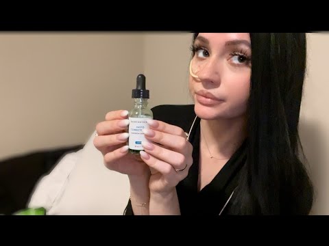 ASMR| DOING YOUR SKINCARE ROUTINE TO HELP RELAX FROM HOLIDAY STRESS