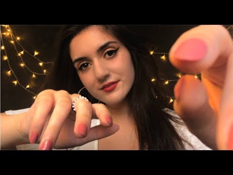 ASMR Hand Movements *Very Relaxing* (Face Touching, Tracing, Plucking, ...) - Personal Attention
