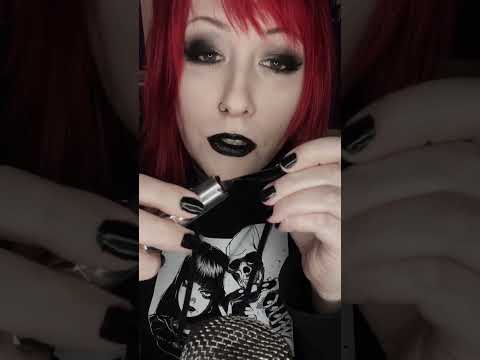 You get a Goth Girl makeover! (Black lips in less than 60 seconds!)  #asmr #asmrmakeup #fyp