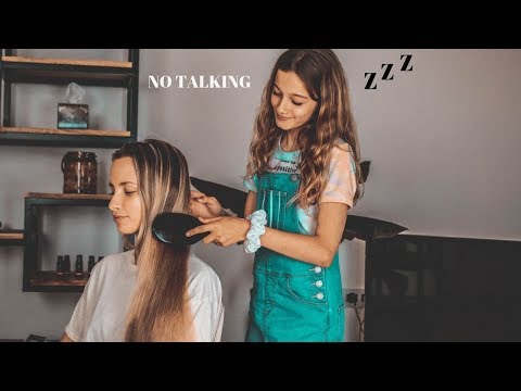 (ASMR) Relaxing Hair Brushing! (ft. OT) No talking!