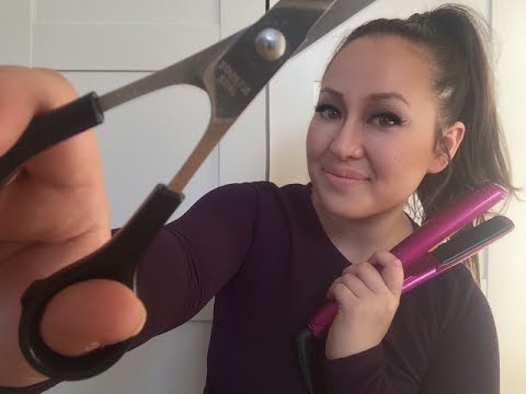 ASMR Hairdresser roleplay (cut and style!)